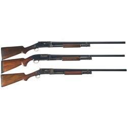 Three Winchester Slide Action Shotguns