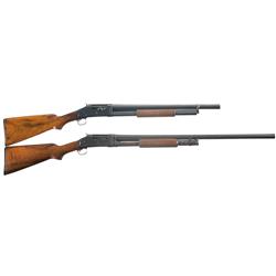 Two Winchester Model 1897 Pump Action Shotguns