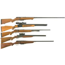 Three Shotguns and Two Combination Guns