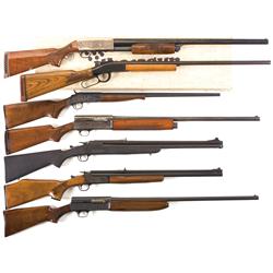 Seven Shotguns- A) Engraved Ithaca Model 37 2500 Series Centennial Featherlight Slide Action Shotgun