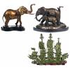 Image 1 : Two Cast Bronze Elephant Sculptures