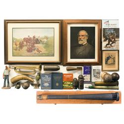 Large Assortment of Military Themed Collectibles