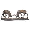Image 1 : Barye Fighting Stag Bronze