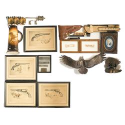 Large Assortment of Framed Prints and Collectibles