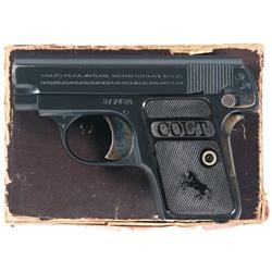 Colt Model 1908 Hammerless .25 Pocket Pistol with Box