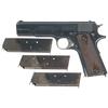 Image 1 : Early Production Colt Government Model Semi-Automatic Pistol with 3 Extra Magazines