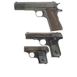 Three Colt Semi-Automatic Pistols