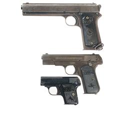 Three Colt Semi-Automatic Pistols