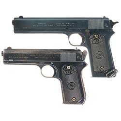 Two Colt Semi-Automatic Pistols