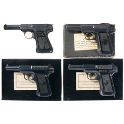 Collector's Lot of Four Savage Arms Semi-Automatic Pistols