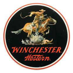 Winchester Western Metal Sign