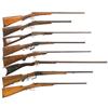 Image 1 : Seven European Single Shot Rifles and One Shotgun- A) Belgium Single Shot Rifle