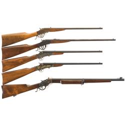 Five Single Shot Rifles
