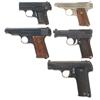 Image 1 : Five European Semi-Automatic Pistols