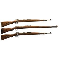Three Model 98 Bolt Action Rifles