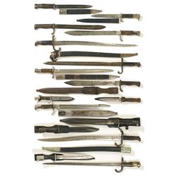 Fourteen  Bayonets and Two Knives