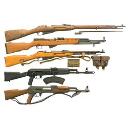 Four Rifles and One Carbine