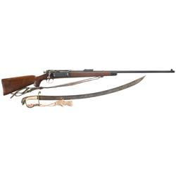 Custom Springfield Model 1896 Krag Bolt Action Rifle with Eagle Head Sword