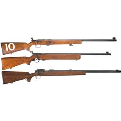 Three U.S. 22 Caliber Training Rifles A) Remington 541 Training Rifle with CMP Box