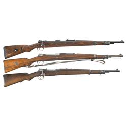 Three Military Bolt Action Rifles