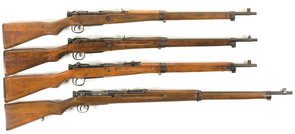 Four Wwii Japanese Type 99 Rifles Four Wwii Japanese Type 99 Rifles