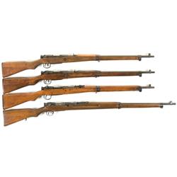 Four WWII Japanese Type 99 Rifles