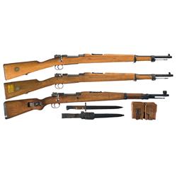 Three European Bolt Action Rifles