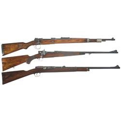 Three Bolt Action Rifles