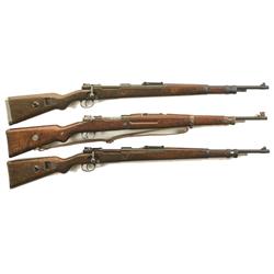 Three Military Bolt Action Rifles