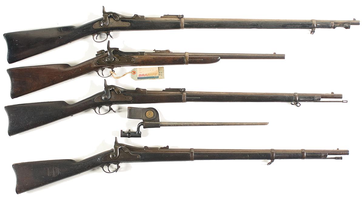 Four U.S. Breech Loading Rifles