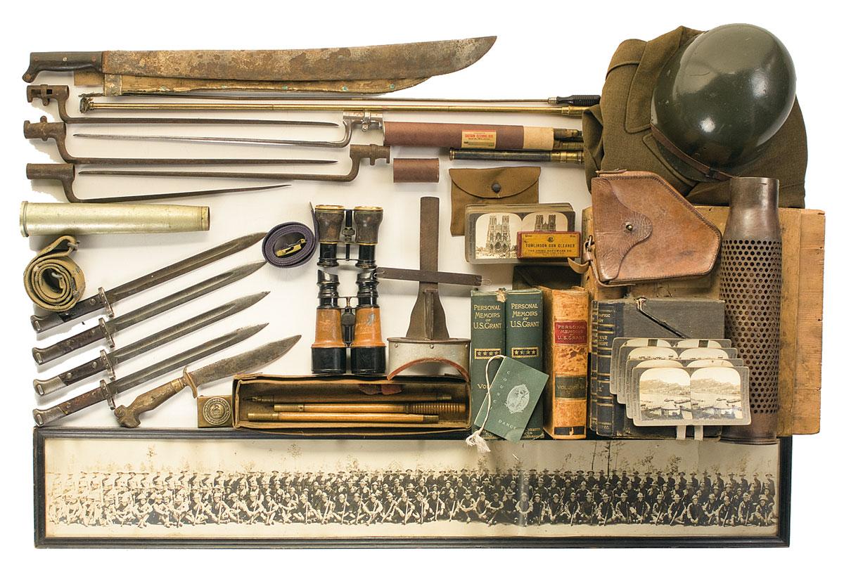 Large Assortment of Military Collectibles