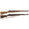 Image 1 : Two U.S. Military M1 Semi-Automatic Rifles
