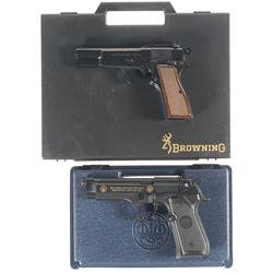 Two Cased Semi-Automatic Pistols