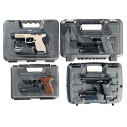 Four Semi-Automatic Pistols