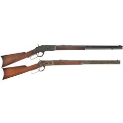 Two Antique Winchester Lever Action Rifles