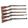Image 1 : Five Winchester Lever Action Carbines