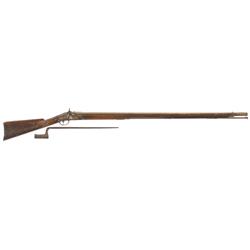 London Marked Percussion Conversion Musket with Bayonet