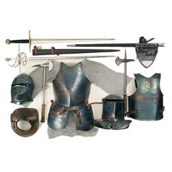 Two Swords, Two Axes, and a Contemporary Set of Plate Armor