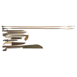Grouping of Nine Edged Weapons