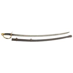 U.S. Ames Model 1860 Light Cavalry Saber with Scabbard