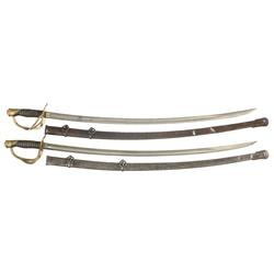 Two U.S. Civil War 1860 Light Cavalry Swords