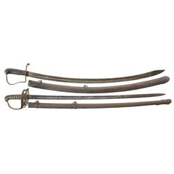 Starr 1818 Contract Cavalry Saber and Non-Regulation Civil War Foot Officer's Sword