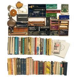Assortment of Drafting Tools and Firearm Related Books, Magazines and Pamphlets