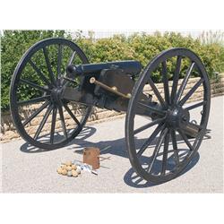 Cannon with Carriage and Accessories