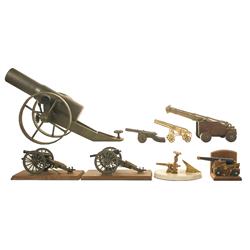 Assortment of Eight Cannons