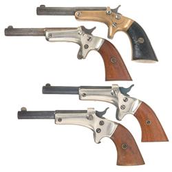 Four Stevens Pocket Pistols