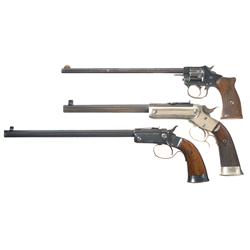 Two J. Stevens Pistols and One Harrington & Richardson Revolver