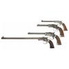 Image 1 : Three Stevens Pistols and One Stevens Pocket Rifle
