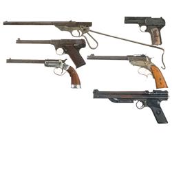 Four Pistols One Bicycle Rifle and One Pellet Gun