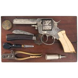 San Francisco Shipped Webley & Scott Constabulary Model Revolver with Ivory Grips, Case and Accessor